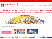 Tablet Screenshot of livrosuperlegal.com.br